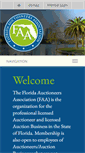 Mobile Screenshot of floridaauctioneers.org